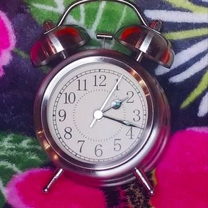 Pottery Barn Kids Silver Bell Retro Alarm Clock